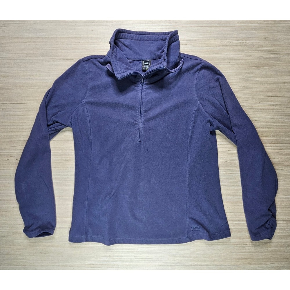 REI Co-Op Womens Fleece Jacket Size L Purple‎ Half Zip READ Gorpcore